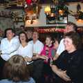 Auld Lang Syne breaks out in the pub, New Year's Eve at the Swan Inn, Brome, Suffolk - 31st December 1991