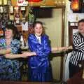 Sylvia, Claire and Nana, New Year's Eve at the Swan Inn, Brome, Suffolk - 31st December 1991