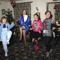 A bit of teenage dancing occurs, New Year's Eve at the Swan Inn, Brome, Suffolk - 31st December 1991