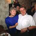 Spammy and John Willy, New Year's Eve at the Swan Inn, Brome, Suffolk - 31st December 1991