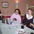 Wendy looks serious, Beryl has a laff, Printec at the Park Hotel, Diss, Norfolk - 14th January 1992