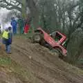 'Fire man Bob' climbs a steep hill, Printec at the Park Hotel, Diss, Norfolk - 14th January 1992