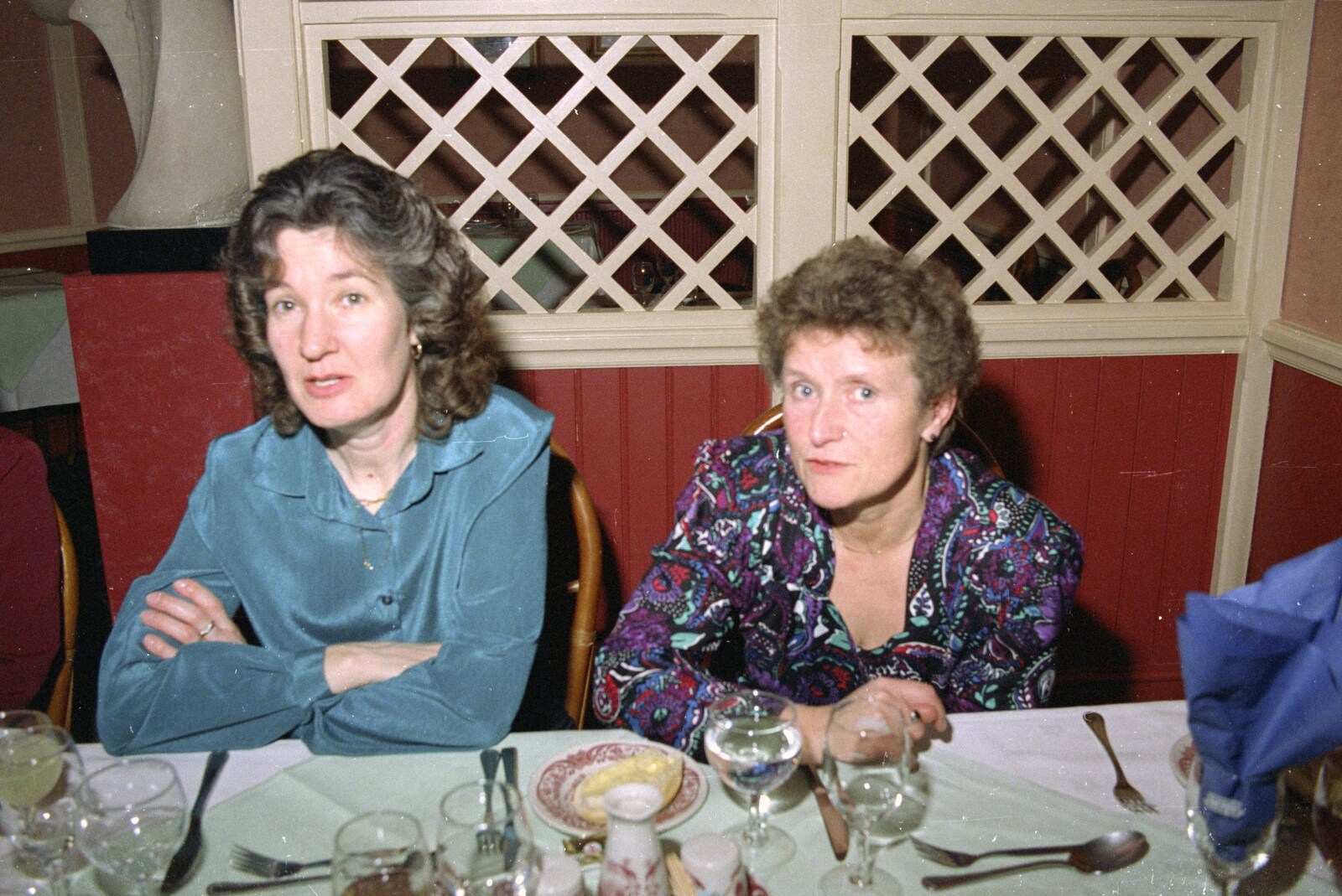 Brenda and Wendy from Printec at the Park Hotel, Diss, Norfolk - 14th January 1992