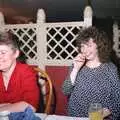 Alison has a giggle, Printec at the Park Hotel, Diss, Norfolk - 14th January 1992