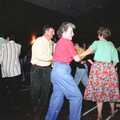Geoff and Linda dancing, A Ceilidh and a Walk Across the Common, Stuston - 26th February 1992