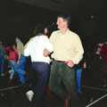 Geoff's doing some ceilidh dancing, A Ceilidh and a Walk Across the Common, Stuston - 26th February 1992