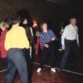 Brenda does some boogying, A Ceilidh and a Walk Across the Common, Stuston - 26th February 1992