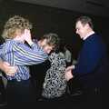 Brenda covers her face up, A Ceilidh and a Walk Across the Common, Stuston - 26th February 1992