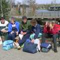 A picnic lunch on the last day, A Trip to Center Parcs, Eemhof, Netherlands - 24th March 1992