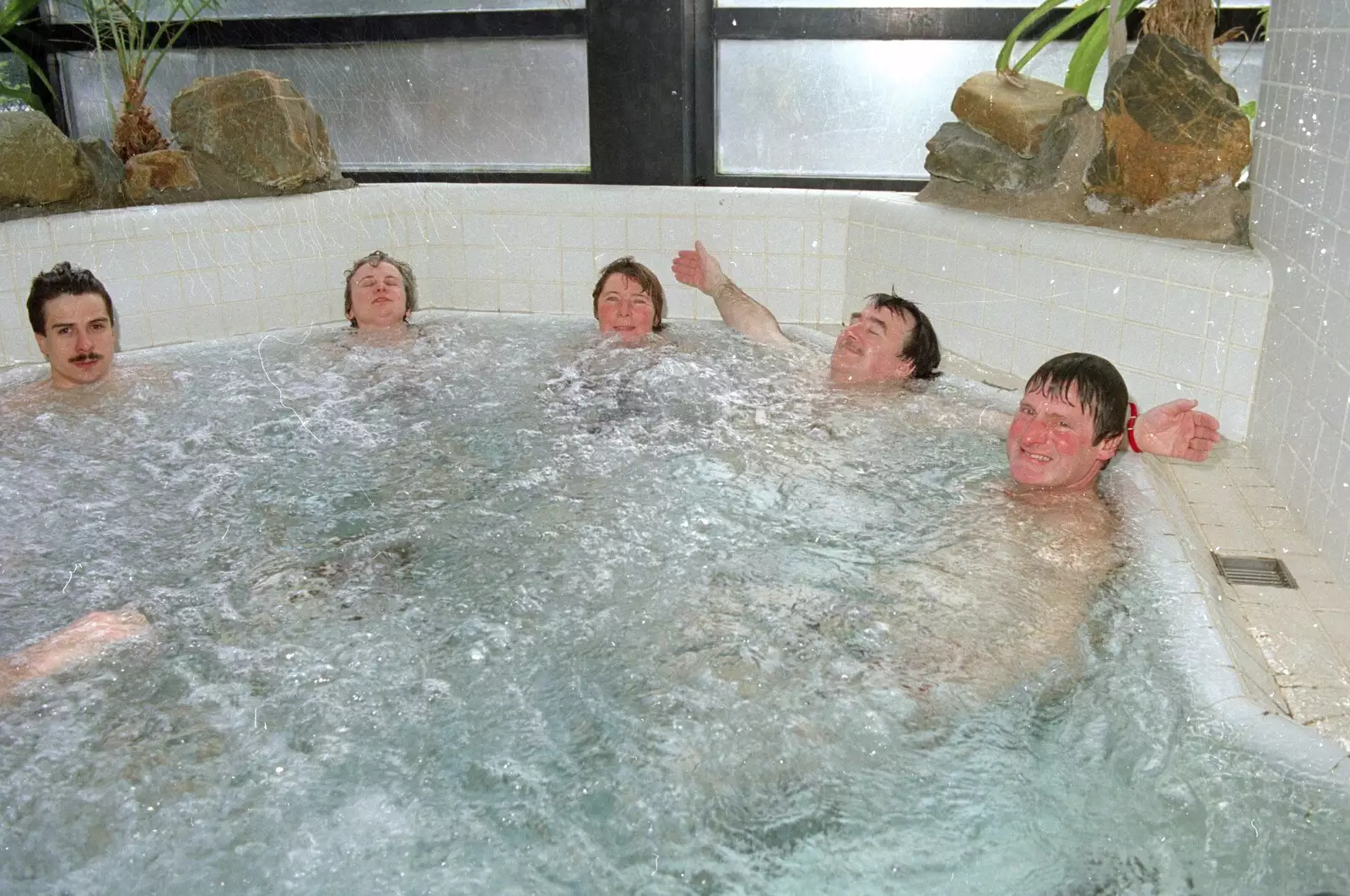 Life in a jacuzzi, from A Trip to Center Parcs, Eemhof, Netherlands - 24th March 1992