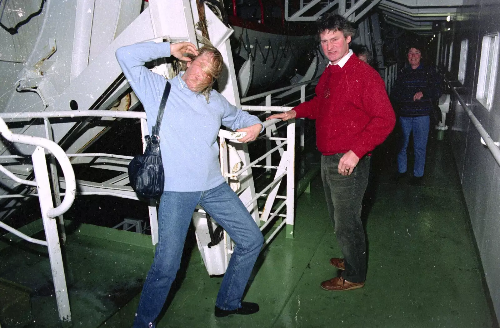 On the Harwich/Hoek Van Holland ferry, from A Trip to Center Parcs, Eemhof, Netherlands - 24th March 1992