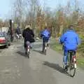 The gang on a bunch of hired bikes, A Trip to Center Parcs, Eemhof, Netherlands - 24th March 1992