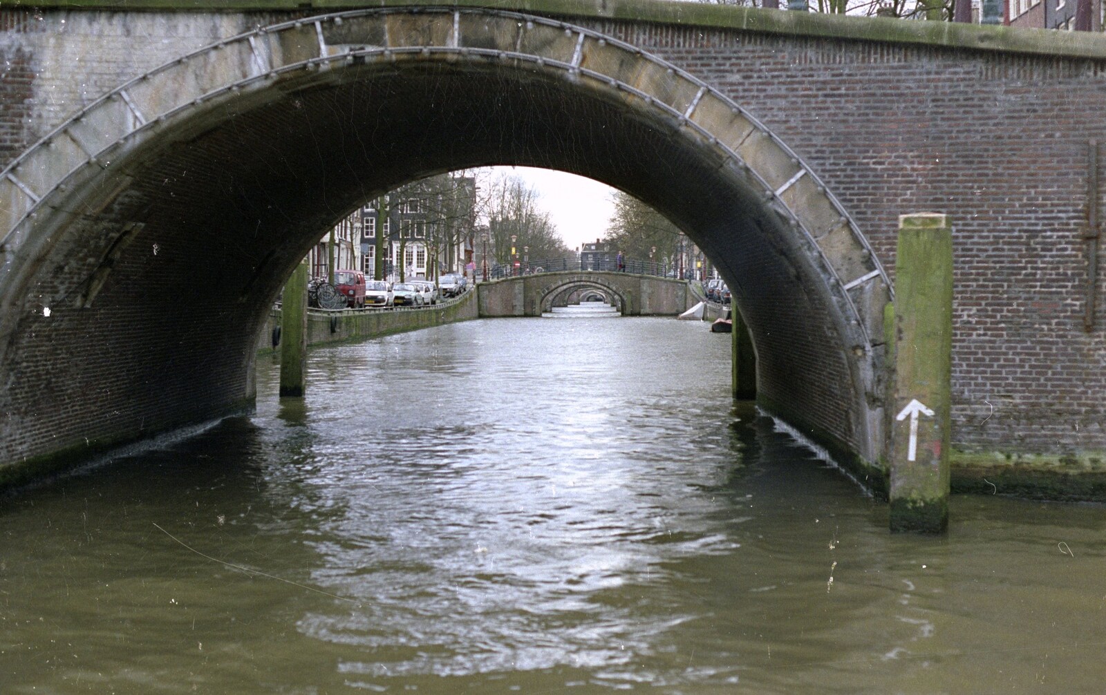 Out and About in Amsterdam, Hoorne, Vollendam and Edam, The Netherlands - 26th March 1992: Infinite bridges