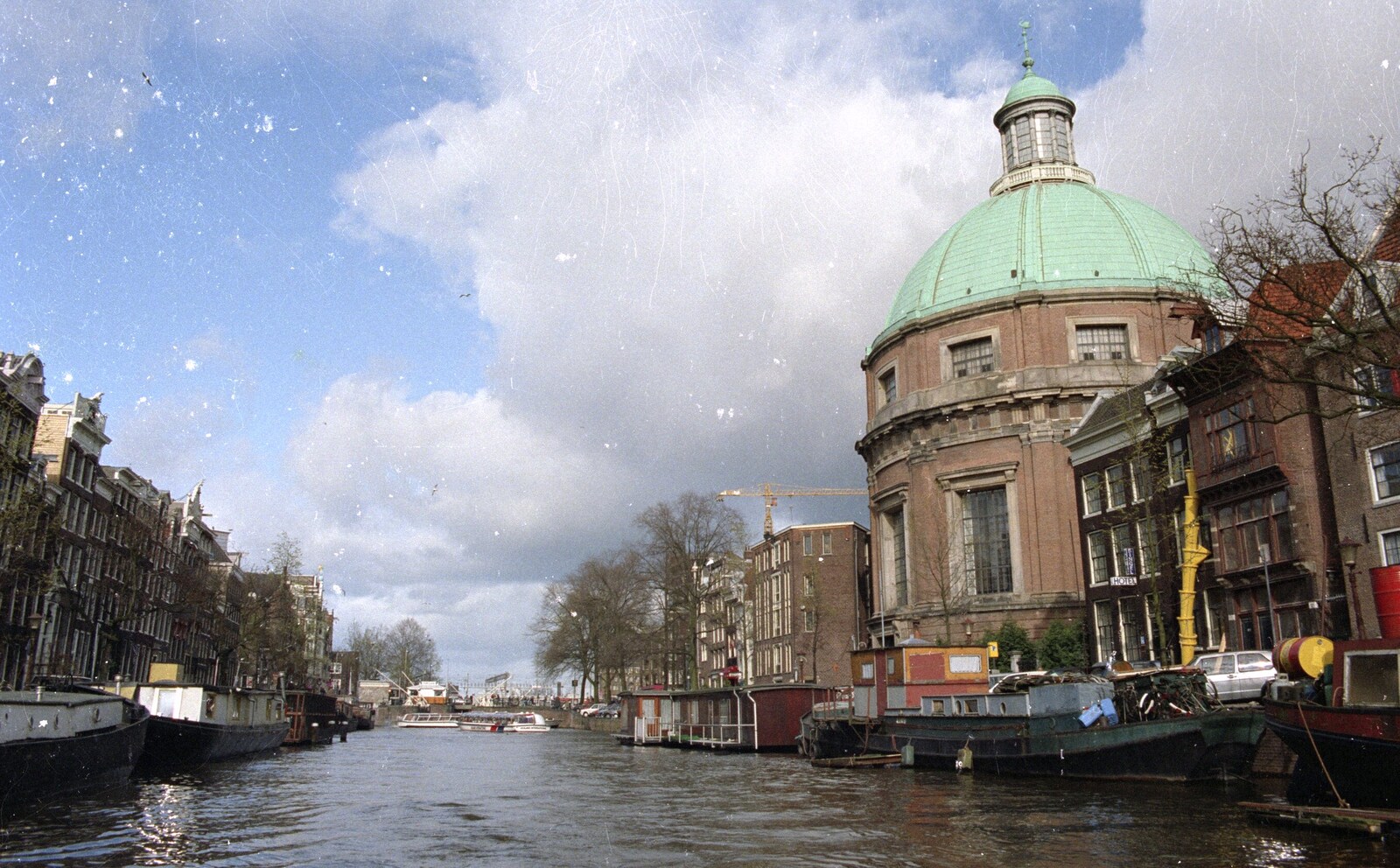 Out and About in Amsterdam, Hoorne, Vollendam and Edam, The Netherlands - 26th March 1992: The River Amstel, as seen by boat