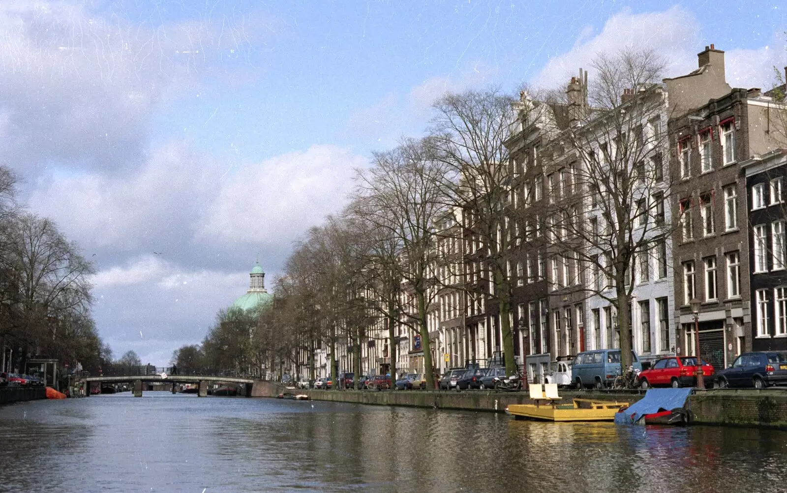 A river scene, from Out and About in Amsterdam, Hoorne, Vollendam and Edam, The Netherlands - 26th March 1992