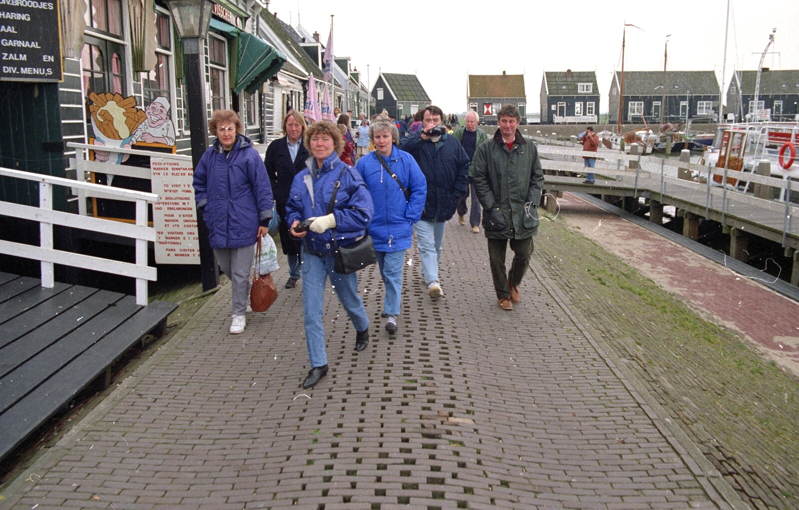 Out and About in Amsterdam, Hoorne, Vollendam and Edam, The Netherlands - 26th March 1992: Seaside huts in Vollendam
