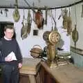 Hamish in an old butcher's shop, Capel Curig to Abergavenny: A Road-Trip With Hamish, Wales - 3rd April 1992