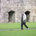 Hamish strolls through Caernarfon Castle, Capel Curig to Abergavenny: A Road-Trip With Hamish, Wales - 3rd April 1992