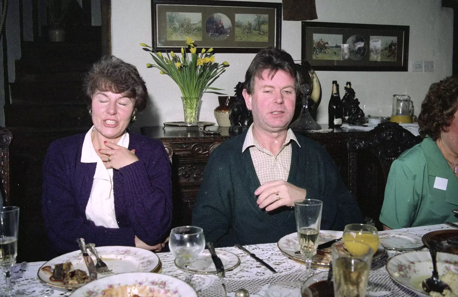 Badger and Mick, from Dinner Round Geoff and Brenda's, and Hamish Visits, Stuston, Suffolk - 6th April 1992