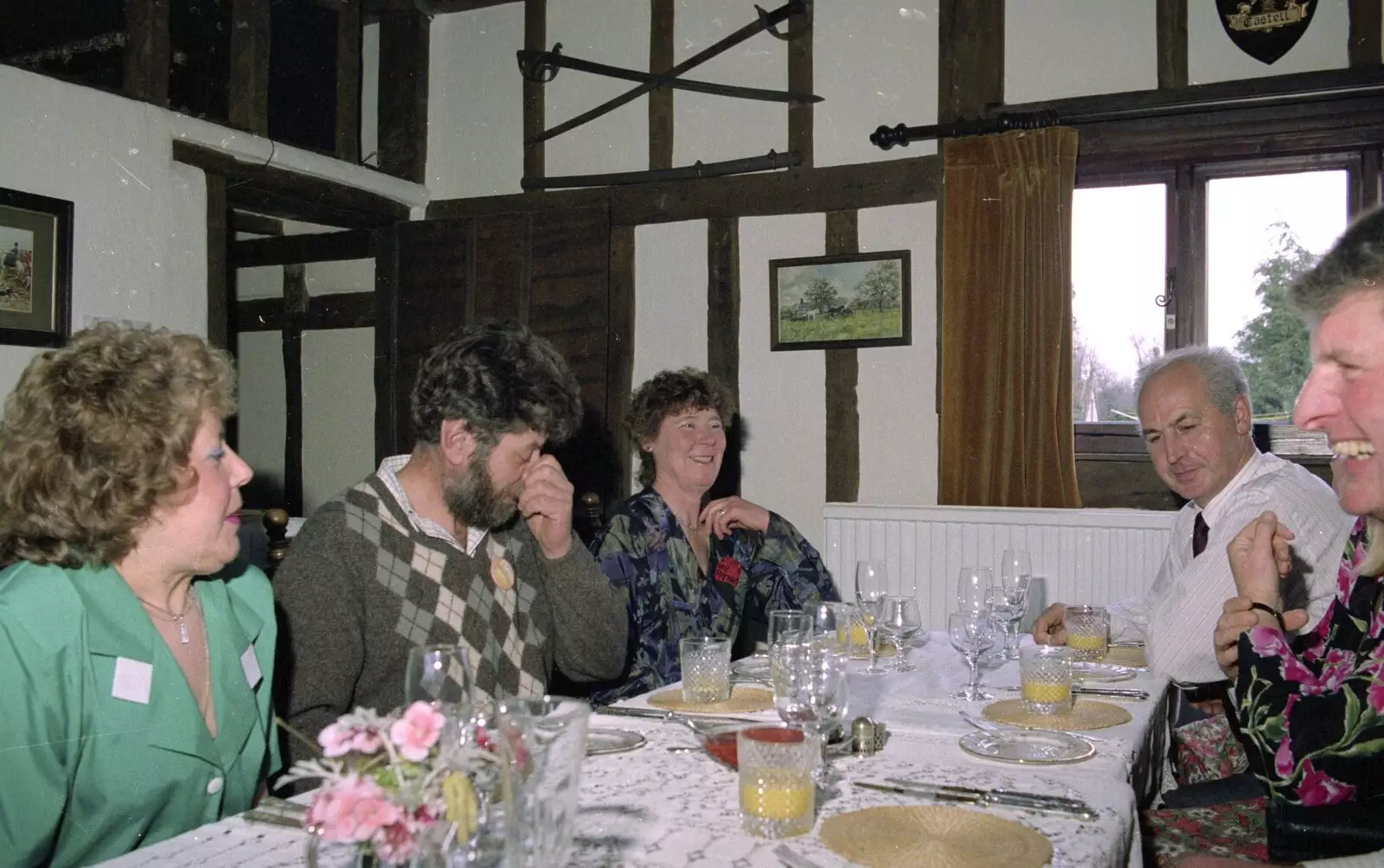 Brenda has a laff, from Dinner Round Geoff and Brenda's, and Hamish Visits, Stuston, Suffolk - 6th April 1992