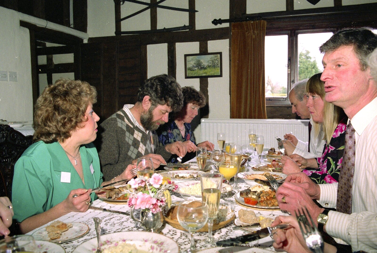 Time for dinner from Dinner Round Geoff and Brenda's, and Hamish Visits, Stuston, Suffolk - 6th April 1992