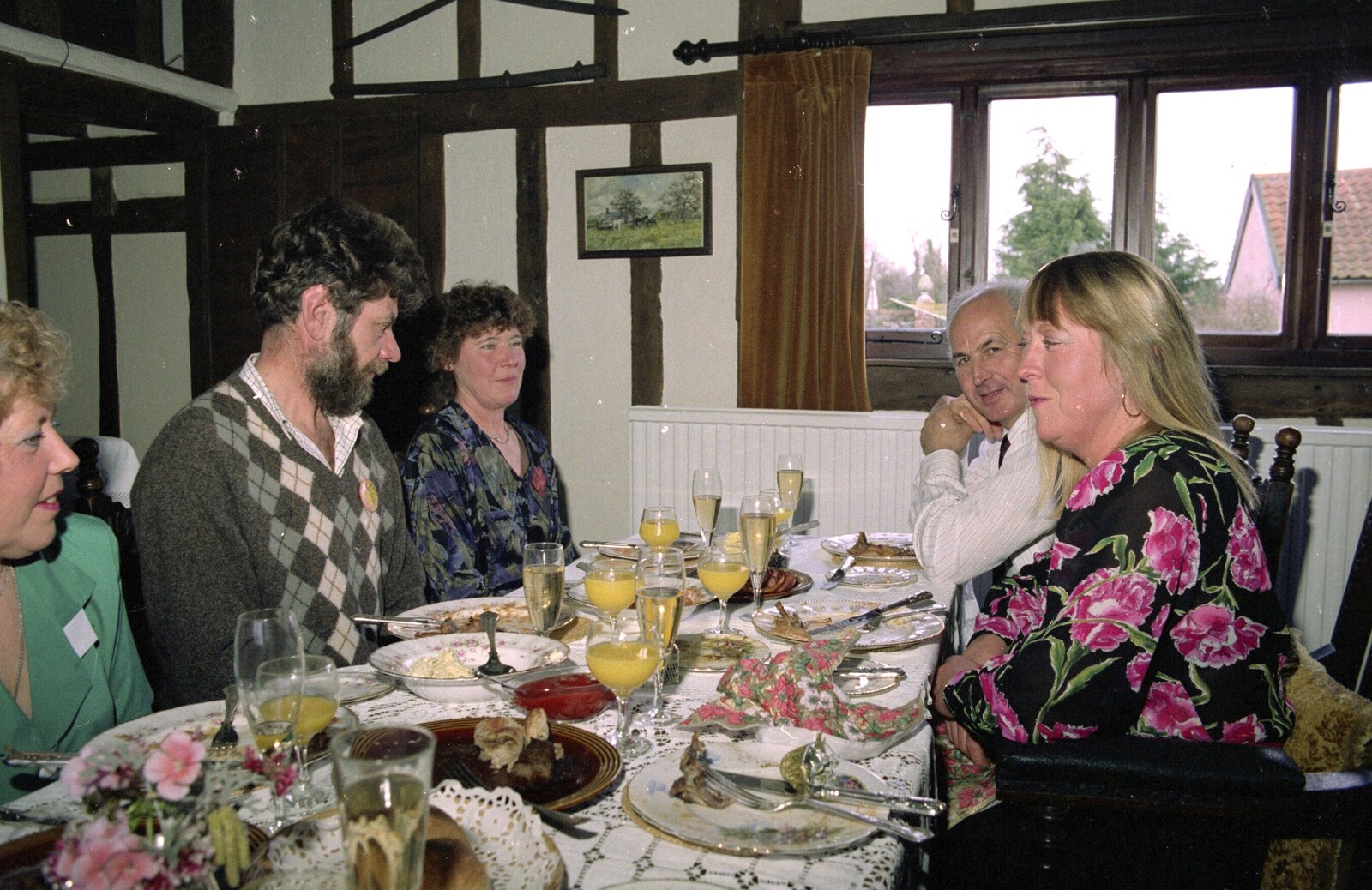 Geoff, Brenda and Sue from Dinner Round Geoff and Brenda's, and Hamish Visits, Stuston, Suffolk - 6th April 1992
