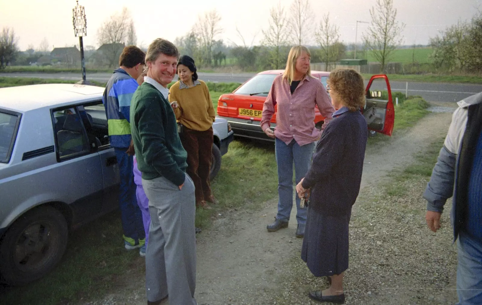 The Stuston election convention takes place, from The Election Caravan and a View from a Cherry Picker, Stuston, Suffolk - 9th April 1992