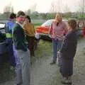 The Stuston election convention takes place, The Election Caravan and a View from a Cherry Picker, Stuston, Suffolk - 9th April 1992