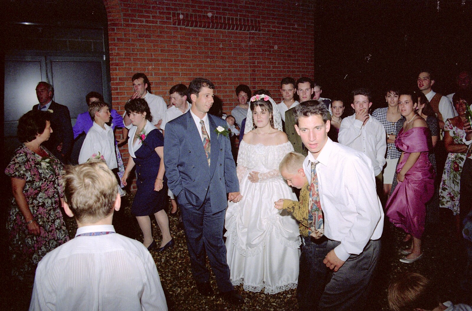 Everyone mills around for a bit from Printec Kelly's Wedding, Eye, Suffolk - 25th April 1992