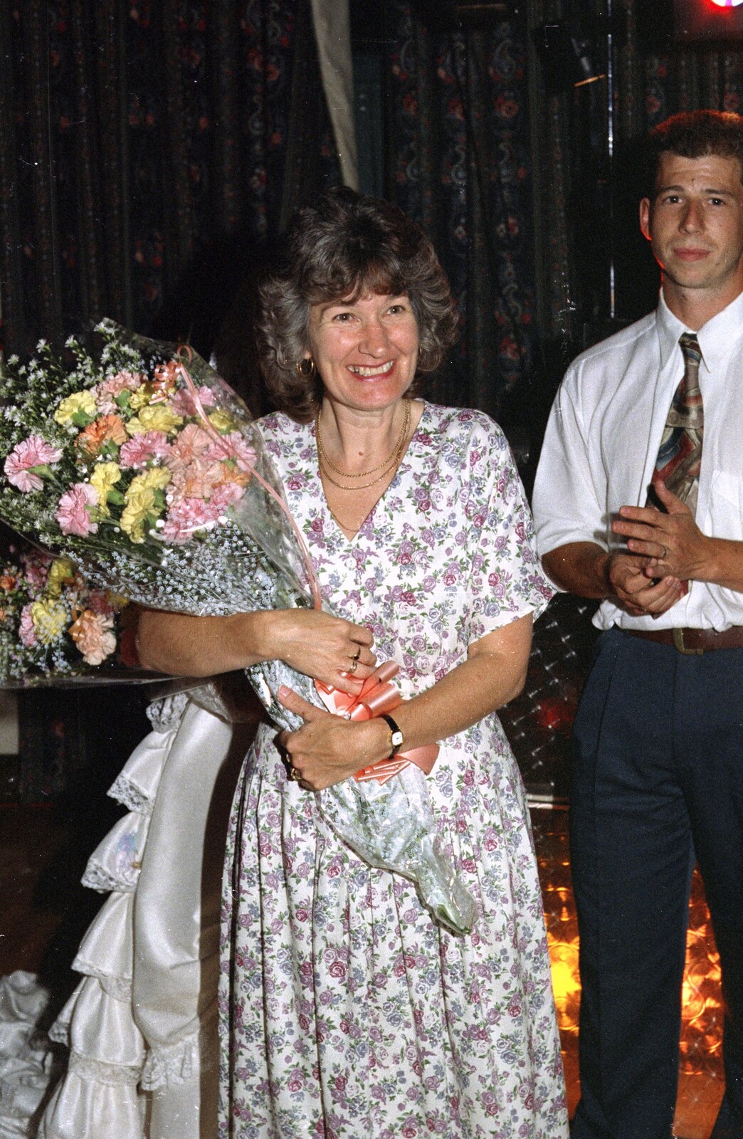 Kelly's mother - Brenda from Printec Kelly's Wedding, Eye, Suffolk - 25th April 1992