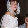 Kelly looks back, Printec Kelly's Wedding, Eye, Suffolk - 25th April 1992