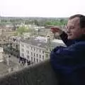 Hamish looks out over Oxford, Hamish's Oxford Party, Oxfordshire - 25th April 1992