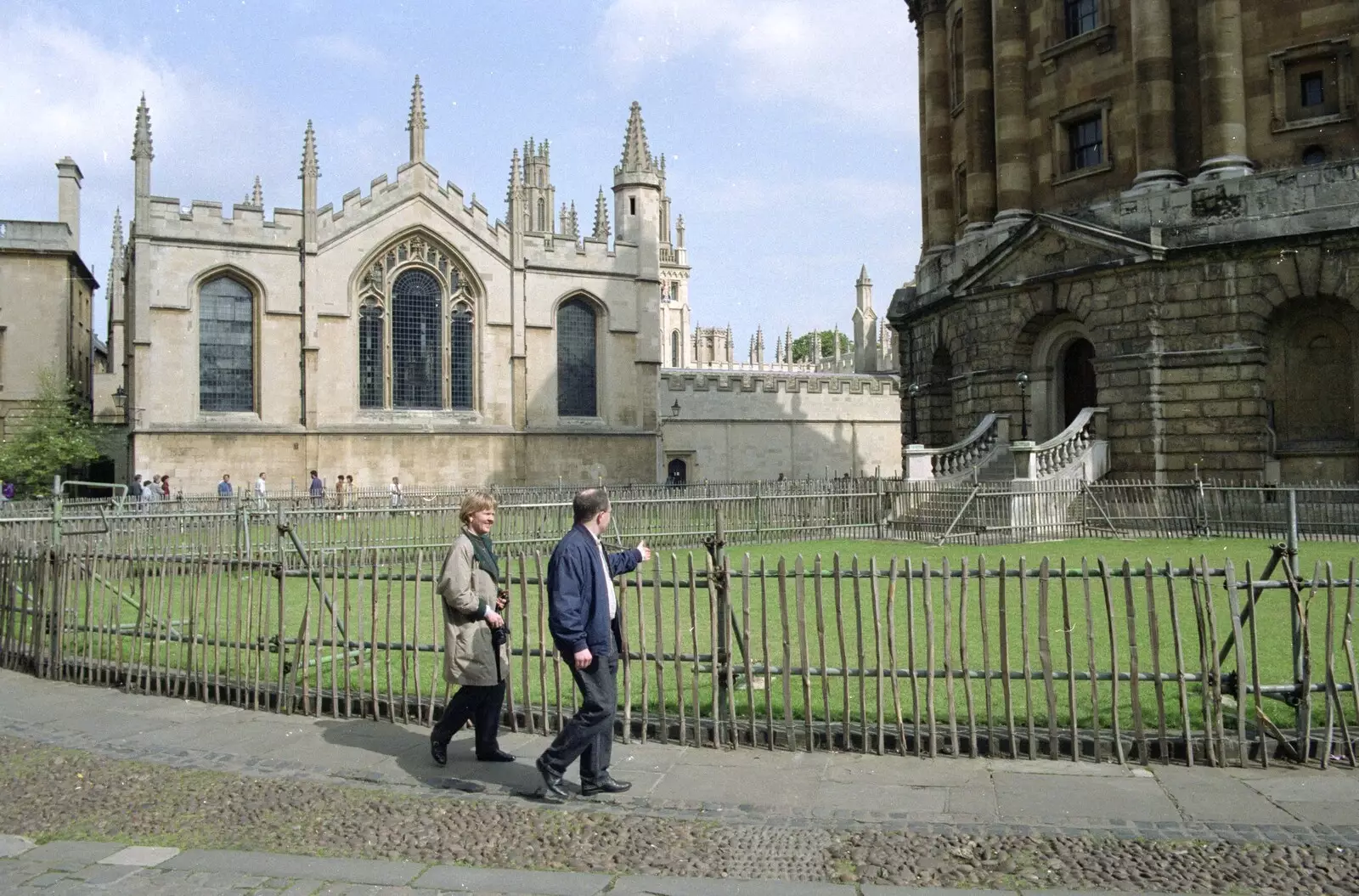 Walking around by the Radcliffe Library, from Hamish's Oxford Party, Oxfordshire - 25th April 1992