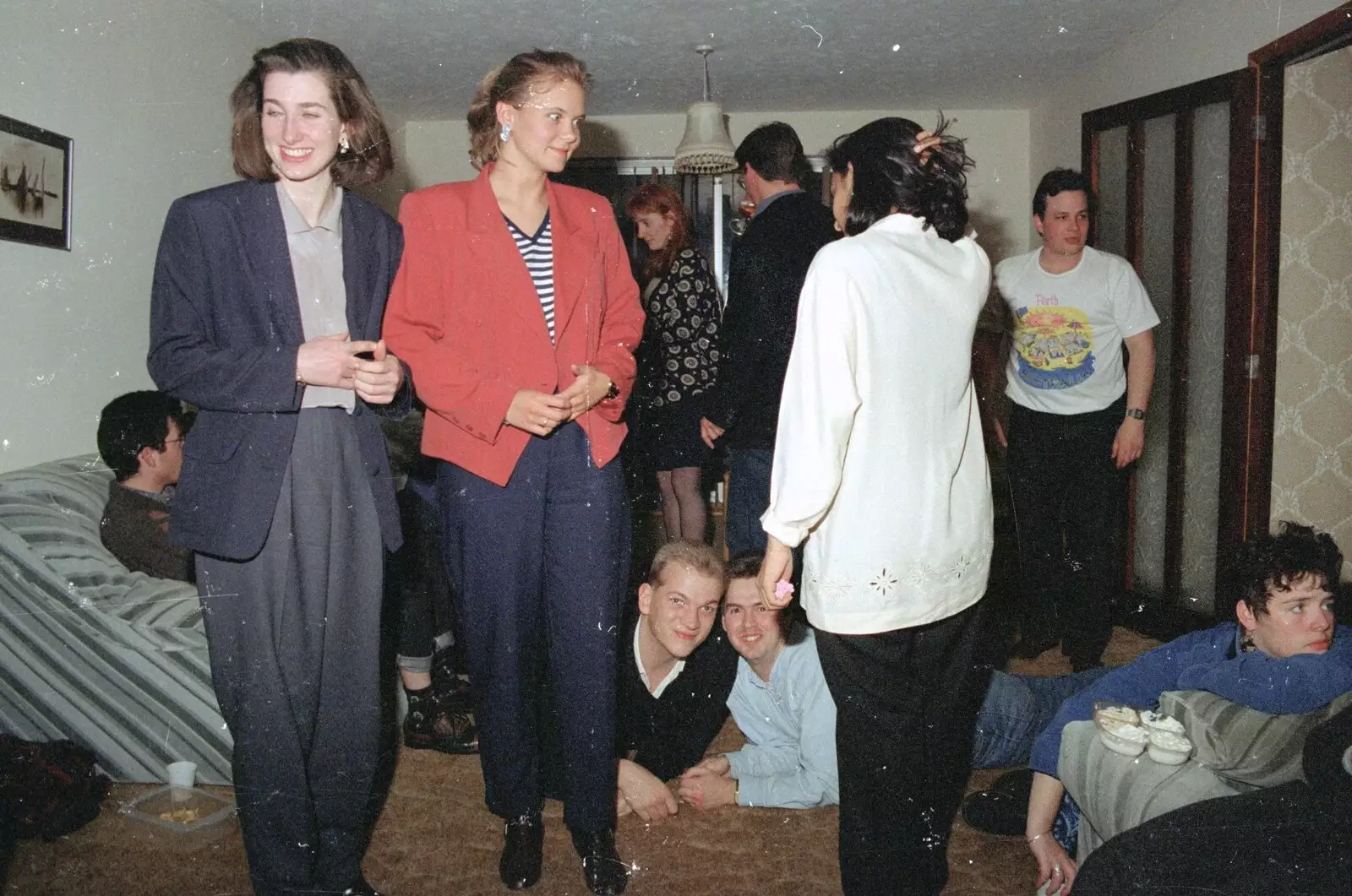 Party crowd, from Hamish's Oxford Party, Oxfordshire - 25th April 1992