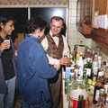Hamish mixes up cocktails, Hamish's Oxford Party, Oxfordshire - 25th April 1992