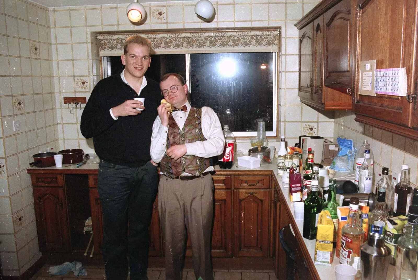 Hamish and a tall chum, from Hamish's Oxford Party, Oxfordshire - 25th April 1992