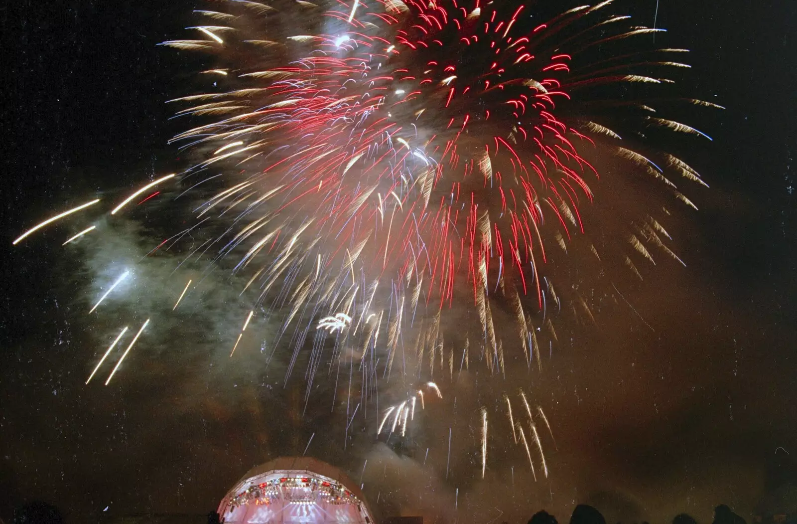 A nice multi-coloured firework, from Earlham Classics, Earlham Park, Norwich, Norfolk - 9th May 1992