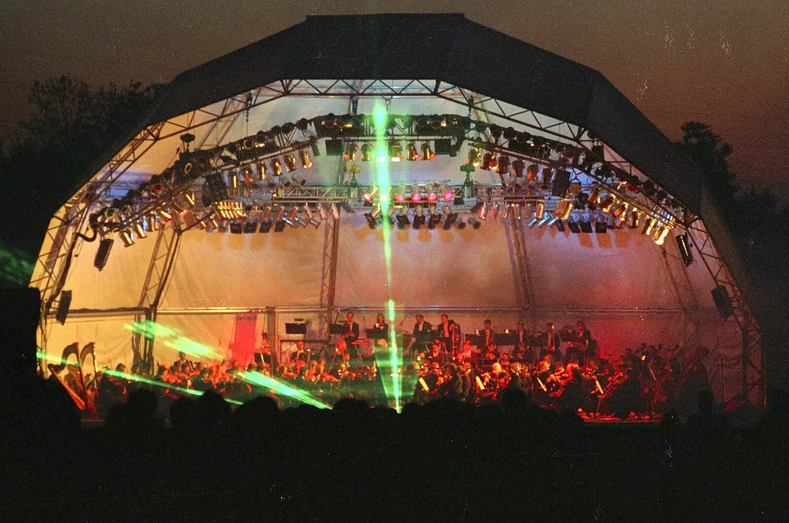 The lasers are turned on, from Earlham Classics, Earlham Park, Norwich, Norfolk - 9th May 1992