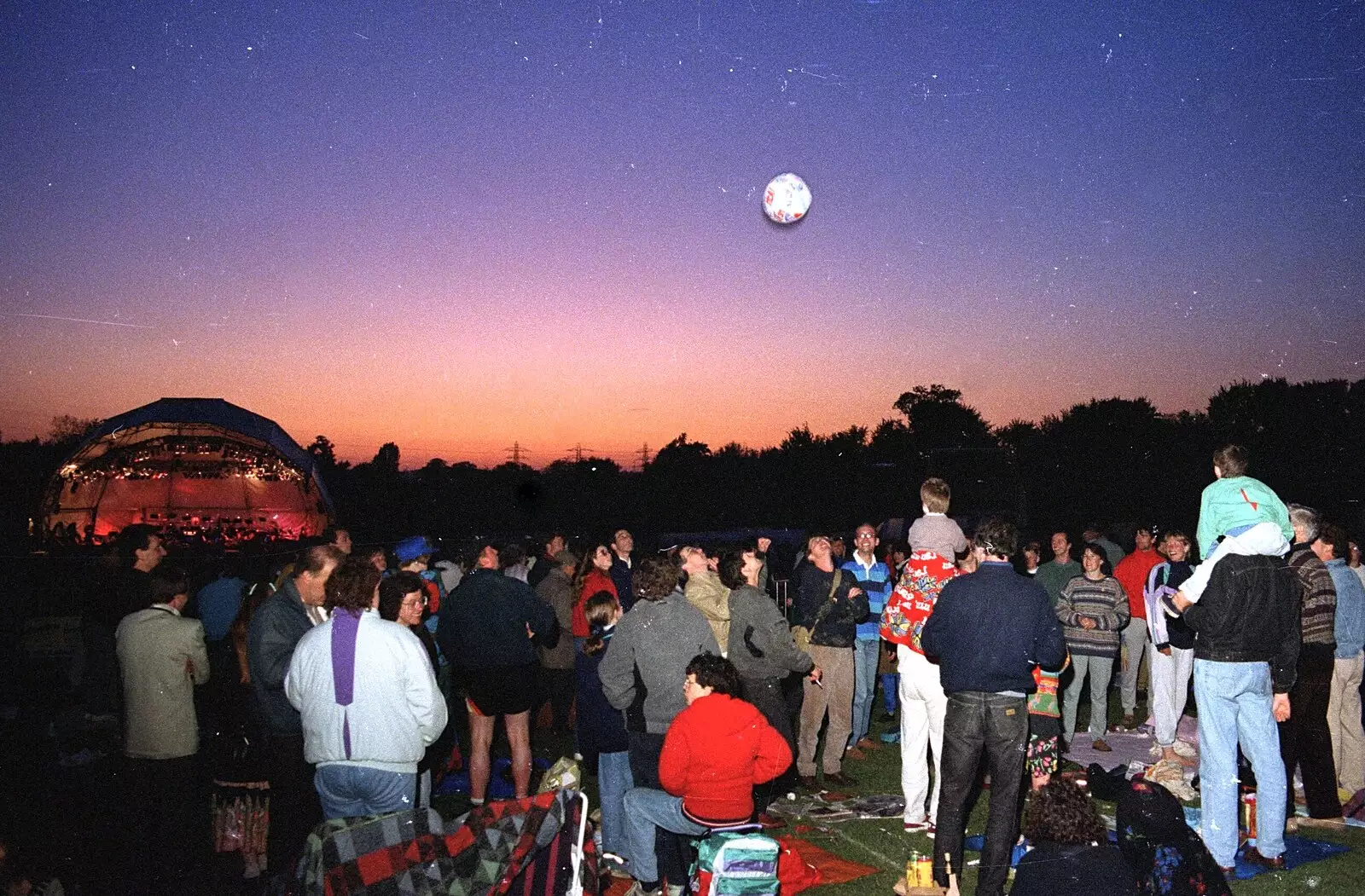 A beach ball is kicked about, from Earlham Classics, Earlham Park, Norwich, Norfolk - 9th May 1992