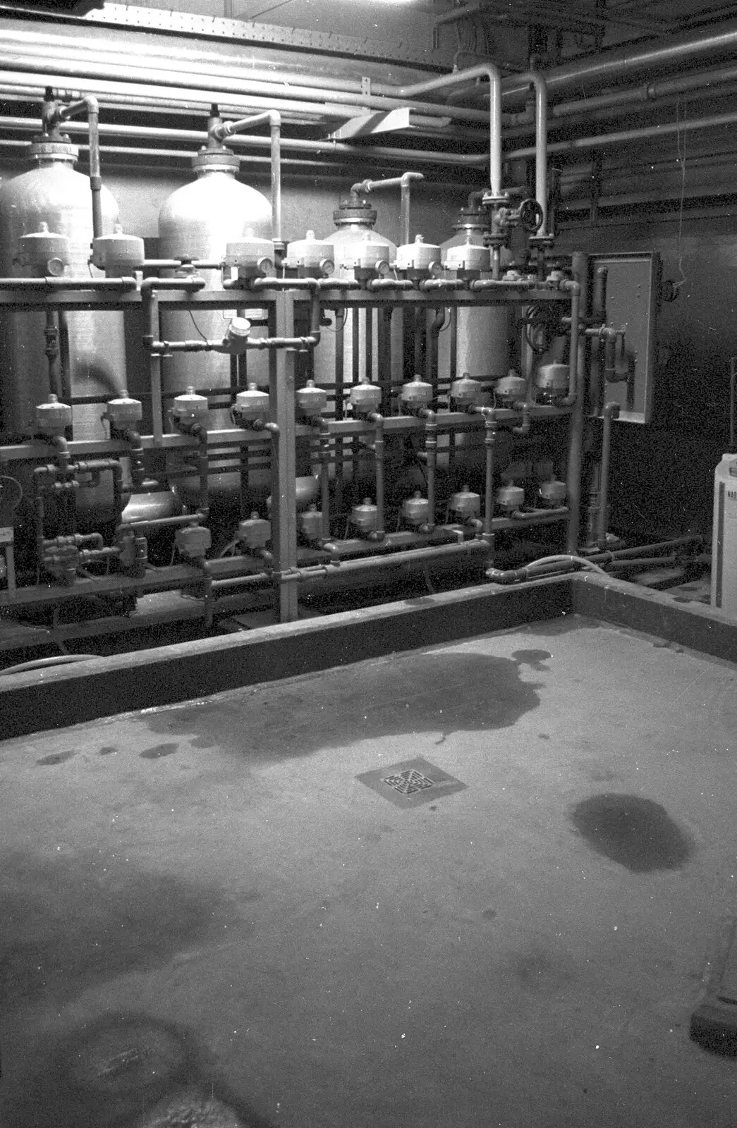 A room full of curious tanks, from The World's First "Chicken Shit" Power Station, Brome, Eye, Suffolk - 11th July 1992