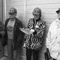 The tour guide reads something out, The World's First "Chicken Shit" Power Station, Brome, Eye, Suffolk - 11th July 1992