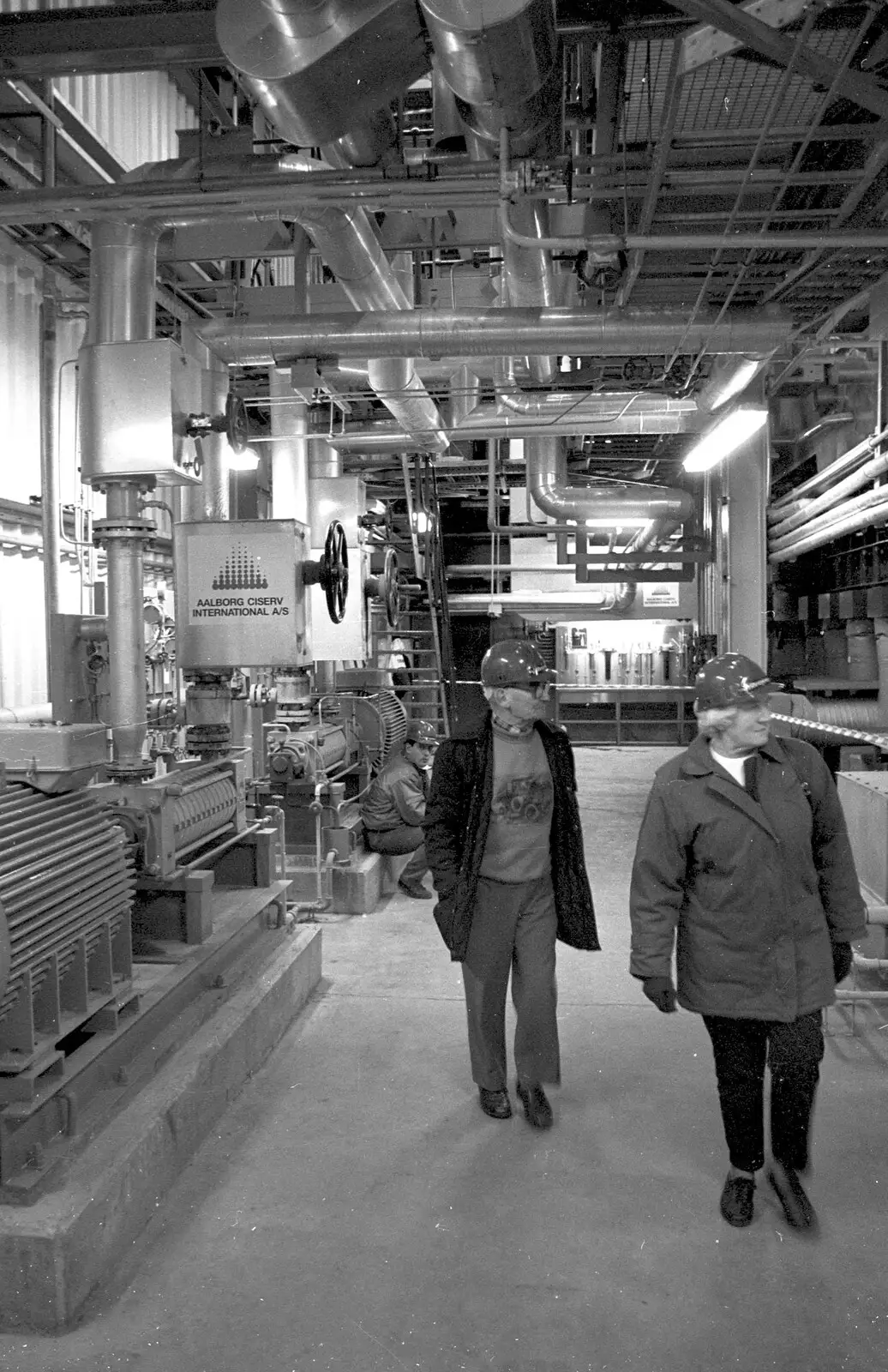 Roaming around a network of shiny steel pipes, from The World's First "Chicken Shit" Power Station, Brome, Eye, Suffolk - 11th July 1992