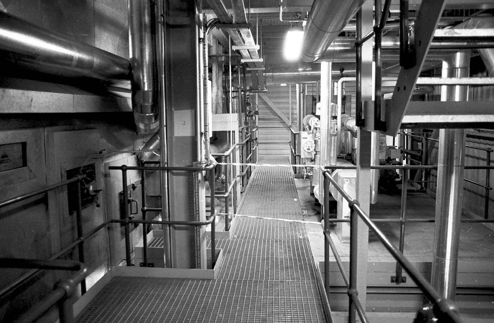 Steel-work and pipes, from The World's First "Chicken Shit" Power Station, Brome, Eye, Suffolk - 11th July 1992