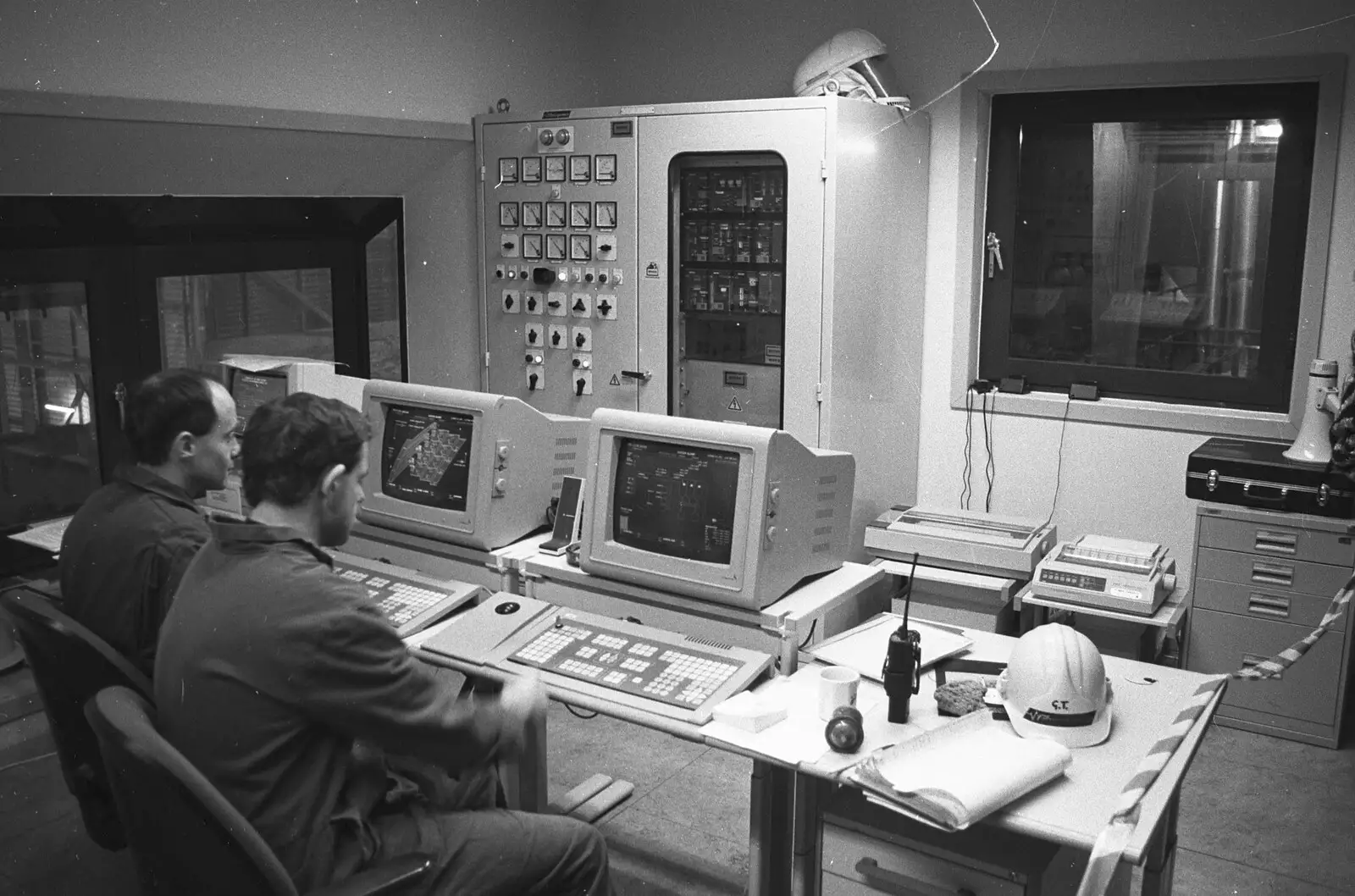 The power station control room, from The World's First "Chicken Shit" Power Station, Brome, Eye, Suffolk - 11th July 1992