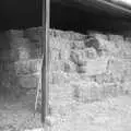 The bales are all stacked away, Working on the Harvest, Tibenham, Norfolk - 11th August 1992