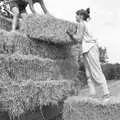 Another bale is hauled up, Working on the Harvest, Tibenham, Norfolk - 11th August 1992