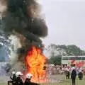 Motorbikes and a flaming ring of death, The Eye Show and a Trip to Halifax, Suffolk and South Yorkshire - 28th August 1992