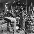 A shed full of machine randomness, A Black and White Life in Concrete, Stuston, Suffolk - 3rd September 1992