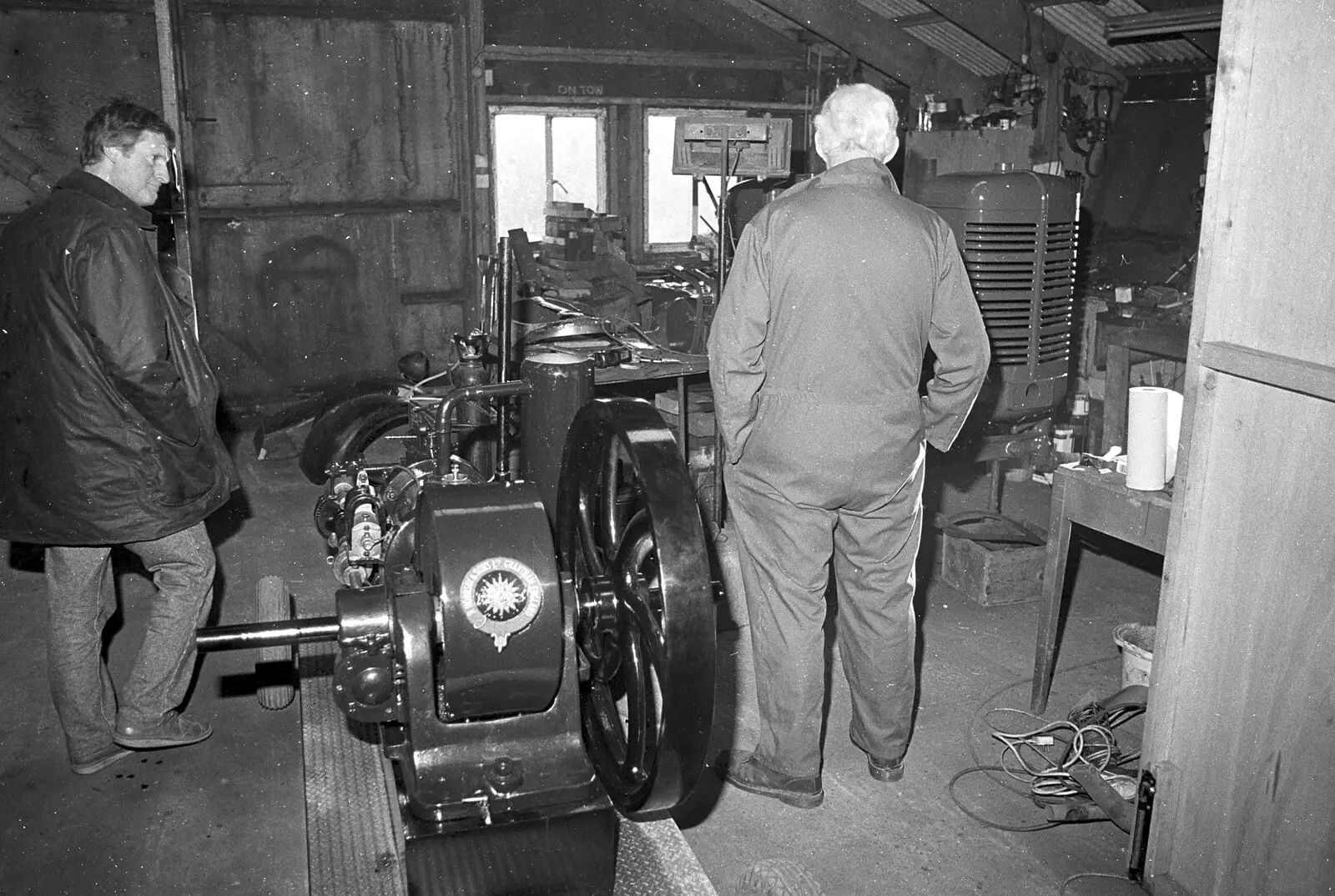 More machinery, from A Black and White Life in Concrete, Stuston, Suffolk - 3rd September 1992