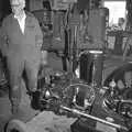 A proud machine collector, A Black and White Life in Concrete, Stuston, Suffolk - 3rd September 1992